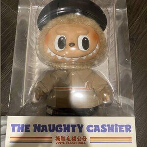 The Naughty Cashier Labubu Large Plush Popmart Collectible Limited
